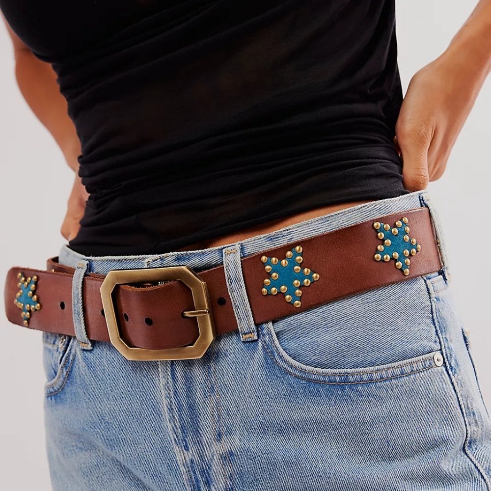 Nwt. Free People Star Crossed Studded Belt